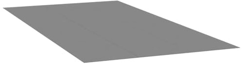 vidaXL Pool-Bodentuch Hellgrau 640x321 cm Polyester Geotextil