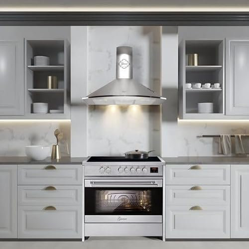 GURARI Piano cottura a induzione GCH E 913 X +GCH C 046 IS 9, piano cottura a induzione 90 cm/121L + cappa aspirante 90 cm