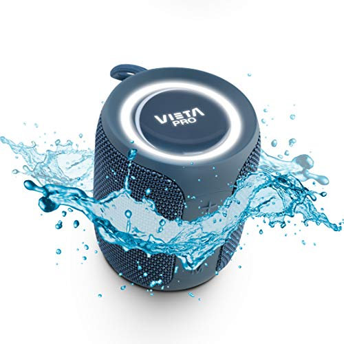 Vieta Pro Altavoz Bluetooth Potente 20W, Radio FM, Resistente al Agua, 12H Batería, Micrófono, Aux-In, USB-C, TWS, Compatible con Alexa | Altavoz Portátil Easy 2. Azul