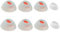 4 Pairs Earbuds Tips Replacement Compatible for JBL Tune Flex, Silicone Ear Tips Headphone Covers Earpads In Ear Eartips Buds Cups for Headset Ear Sleeves Cover (White)