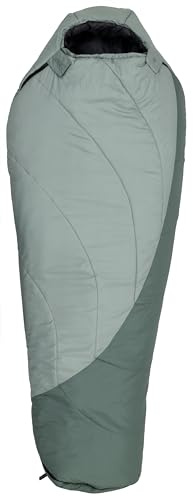 ALPS Mountaineering Genesis 0° Sleeping Bag – Cold Weather Synthetic Mummy Bag with Recycled Ripstop Shell, TechLoft Micro Insulation, Adjustable Hood & Compression Sack for Winter Camping