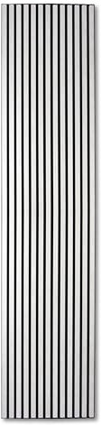 KAISER plastic® Akustikpaneele aus Filz | Farbe: weiß/schwarz | Wandpaneele im Format 240 x 60 cm | Lamellenwand auß Filz | moderne Wandverkleidung (240 x 60 cm - 2 Stk.)