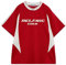 Aelfric Eden Herren T-Shirts Oversized Unisex Jersey Vintage Fußball Trikot Baggy Tshirt für Sommer Rot M