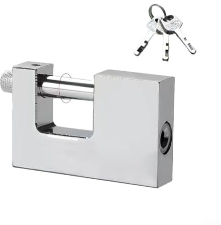 Cadenas étanche en forme de D avec 3 clés, protection pour vos effets personnels (80 mm)