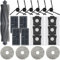 Bluearks 23 piezas de repuesto para Dreame X40 Ultra/L40 Ultra/MOVA P10 Pro Ultra Kit de accesorios para aspiradora, 1 cepillo principal, 6 almohadillas de fregona, 4 filtros Hepa, 6 cepillos