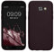 kwmobile Case kompatibel mit Samsung Galaxy A5 (2017) Hülle - Schutzhülle aus Silikon metallisch schimmernd - Handyhülle Metallic Brombeere