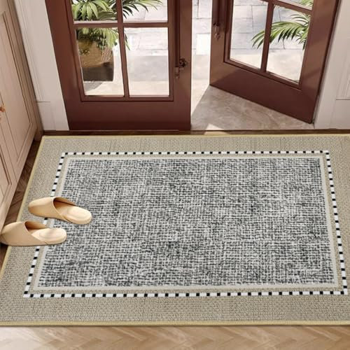 HEKOBAG Fußmatte Innen Schmutzfangmatte Sauberlaufmatte 50x80cm Türmatte Eingangstürmatte Innenbereich rutschfeste Fußabtreter Türvorleger Innen Eingangsteppich für Flur Eingang Haustür Hund