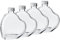 4x Flasche Herzform 200ml Herzflaschen Herz Glas Flaschen Herzförmig süße Geschenke für meine Freundin Valentinstag Flaschen Liebesbeweis Geschenkflaschen zum Befüllen Muttertag Dekoglas mit Deckel