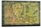 Generisch Mittelerde-Karte vom Herr der Ringe Leinwand-Kunstdruck Poster, 20 x 30 cm, Grün, Glänzend, Fiktiv, Poster