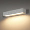 Riserva LED Wandleuchte Innen/Außen Moderne, 16W Außenwandleuchte Wasserdicht IP65, Wandlampe Weiß aus Metall für Garten, Balkon, Hof, Flur, Garage, 3000K Warmweiß, 30cm