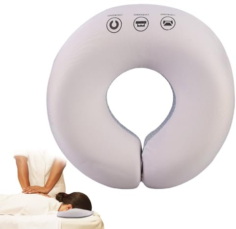 WIYETY Gesichtskissen Massage, Massage Kopfstütze für Das Bett, Gesichtskissen für Massageliege, U-förmiges Massage Gesichtskissen für Spa Salon Massagebett Behandlungsliegen (Grau)