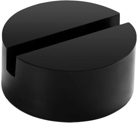 Alriedy Wagenheber Gummiauflage75 mm,Gummiauflage Hebebühne mit Rillen,Universal Gummiblock Für Wagenheber Auto, rutschfeste Wagenheber Auflage Schützt PKW,Gummipuffer Wagenheber Rund für KFZ PKW SUV