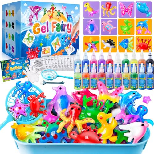 JOPSHEEN 20 Farben Magic Water Elf, DIY Aqua Fairy Bastelset für Kinder, Kreatives Squishy Spielzeug für Mädchen Jungen Geburtstag Geschenk