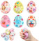 Ostern Geschenk Kinder, FainFun Anti Stress Bälle Groß, Stressbälle Kinder, Ostergeschenke, Geschenke Ostern, Ostereier Ostereier, für Osterkörbchenfüller, Ostergeschenke, Eiersuchen (Kaninchen)