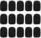Smivyhp 15 Stück Ersatz-Windschutz für Mikrofon und Headset aus Schaumstoff, Mini-Mikrofon Headset Windschutzscheibe für Unterricht Bühnenperformance Treffen
