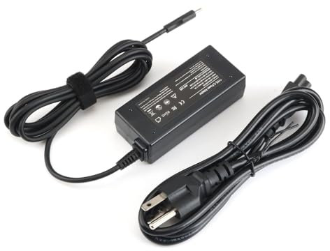 Cargador Adaptador de CA USB-C Tipo C de 45W para HP Chromebook 14 14A TPN-CA20 TPN-DA15 Enchufe Estadounidense