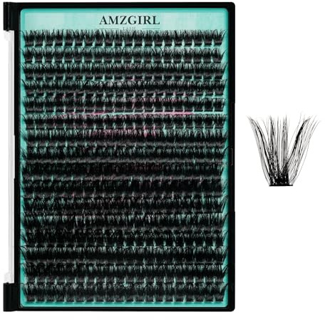 Lash Clusters 320Pcs 100D DIY Individual D Curl Wispy Eyelashes Extensions Natural False Lash Extension at Home for Beginners (Mix10-16mm)