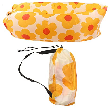 Zoeyilan Inflatable Lounger, Polyester Air Sofa, Portable Hammock, Blow Up Camping Couch Chair, Movie Seating with Anti Air Leaking Design for Backyard Beach Traveling Camping (Style 2)