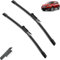 LIHONGMM Vorne Fenster Wischer Scheibenwischer Wischerblätter Für Nissan Qashqai J10 Exact Fitting 2006-2013 Extrem leise, Langlebig & Wetterfest