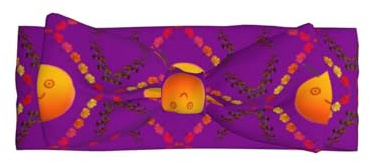 Smiley-orangefarbenes Haarband mit Schleife für Babys und Kleinkinder passt zu jedem Outfit für Babys, Kleinkinder und Kinder