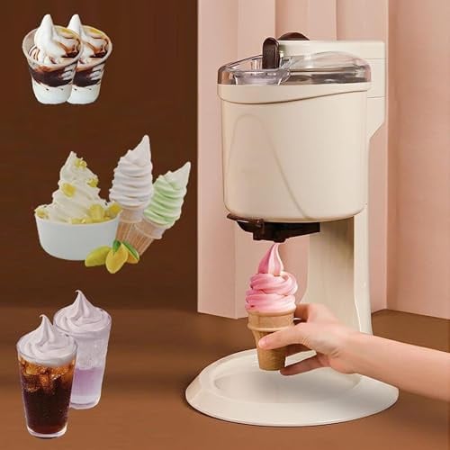 ZXINXIN 1000 ml italienische Eismaschine, automatische Mini-Joghurttütenmaschine, Softeismaschine für zu Hause