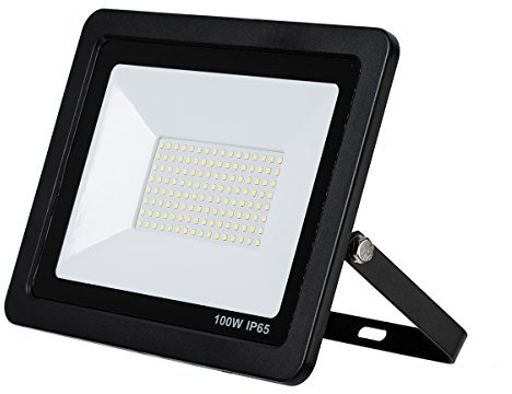LED Strahler, LED Fluter, SLIM 100 Watt Kaltweiss LED Flutlicht, 100W 9000 Lumen Ersetzt 1000 Watt, 220-240V, (100W KALTWEISS)