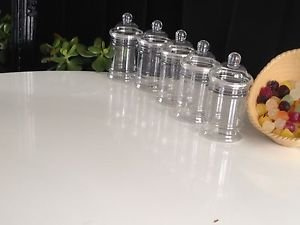 SweetSpiceJar 25 X 380ML Empty Plastic Victorian Sweet Candy Jars (25 X 380ML)