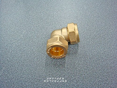 AK BRASS COMPRESSION PLUMBING FITTING ELBOW SIZE(S) (15MM / 22MM) (ELBOW SIZE: 22MM)