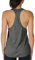 icyzone Canotta Sportiva da Donna Racerback Senza Maniche Top per Yoga Palestra Pilate (S,Grigio Scuro)