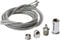 Jandei - Kit de suspension universel, 4 câbles en acier de 1 mètre, avec accessoires inclus (vis, chevilles, rondelles), pour l'installation de panneaux LED et autres produits de plafond