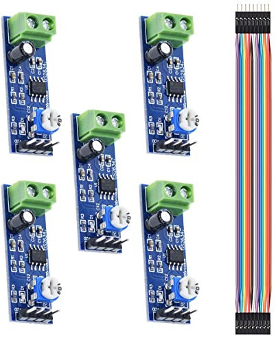 Youmile 5PACK DC 5V-12V LM386 Audio Amplifier Module Mini Mono Power AMP Module HIFI for Arduino with Dupont Cable