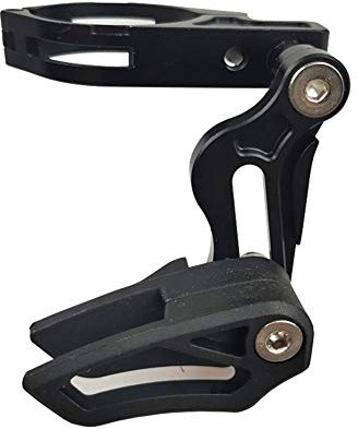 Dequate 1x MTB Fahrradkettenführung - Fahrradkettenführung Aus Aluminiumlegierung Für 31,8 Mm - 35 Mm Einstellbare Direkt Montierte Kettenführung Vom Typ E Für Gravel Mountainbike MTB Fahrrad Black