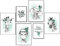 artpin® DIN A3 Poster Set Kinderzimmer Dekoration Wanddeko Safari Indianer Tiere Mint P72