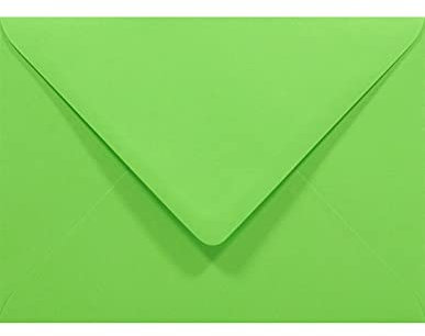 Netuno 50 Brief-Umschläge Grün DIN B6 125 x 175 mm 80g Rainbow Briefkuverts farbig ohne Fenster grüne Briefumschläge Hochzeit Geburtstag Taufe Weihnachten Umschläge bunt Briefhüllen
