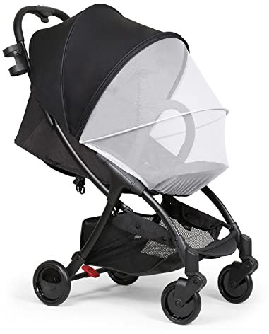 Beberoad Zanzariera universale per passeggino, zanzariera per passeggino, passeggino, carrozzina, culla e culla, culla e culla da viaggio (bianco)