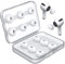MEEAJA 12 St眉ck -Ohrpolster f眉r AirPods Pro Zubeh枚r Silikon-Ohrst枚psel, Airpods Pro Ohrst枚psel mit tragbarer Aufbewahrungsbox und passen in den Ladekoffer (S/M/L, wei脽)