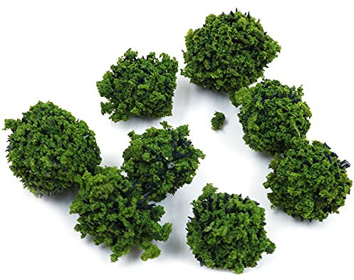 Tiardey,40 Piezas,árboles de arbusto,Grupos de vegetación en Miniatura,arbustos,césped Artificial de ferrocarril para Modelo de Tren,Mesa de Arena,Terreno de Juego