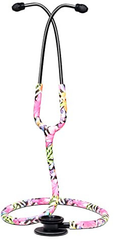 Teqler Doppelkopf-Stethoskop ''exclusive edition'' Blumen Design