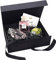 Geschenkbox, 21x17x7cm Geschenkbox mit Schleife, Geschenkboxen mit Deckel, Verpackungsbox, Rechteckige Geschenkschachtel,Partei Geschenkboxen,Magnetfaltbox für Hochzeiten Geburtstage Jubiläen(Schwarz)