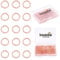 BEADIA Rose Gold Plated Jump Rings Non Tarnish 5mm 400pcs for Jewelry Making Findings