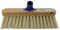 Pack Of 2 11 Wooden Varnish Broom Heads - Soft Brush, Cream Bristle | Broom, Cleaning Replacement Heads, Multi Purpose Indoor Outdoor Household Diy | Sweeping