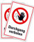 2 Stück Schild Durchgang verboten 20cm x 30cm hergestellt aus robustem PVC stoß und kratzfest Zutrittsverbot Hinweisschild Durchgang verboten mit UV-Schutz