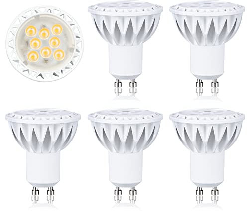 BAOMING GU10 LED 4000K 5W Ersetzt 50W Halogen Leuchtmittel Dimmbar (Neutralweiss)