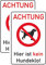 INDIGOS UG - Schilder - 300x200 mm - Schild 2 Stück - Kein Hundeklo - Aluverbundplatte - für Garage, Hotel, Parkplatz, Schule, Carport, Firma