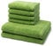 Möve - 6 teiliges Frottier-Set - Superwuschel (4 X Handtuch 2 X Duschtuch im Set) - 520 g/m2 - Baumwolle - Walkfrottee - saugstark - weich und flauschig - Peridot