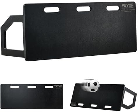 VEVOR Fußball Rebound Board, Tragbares Prellwand Brett 100 x 40 cm, Rebounder Wand-Rebound-Ausrüstung, Kinder & Jugendliche, Doppel-Winkel-Board Rebounder Kicker für Fußball Training Schwarz