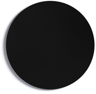 ALLboards Runde schwarze Magnettafel, RUND, Durchmesser 80 cm – rahmenlose Magnettafel Schreibtafel Magnetwand