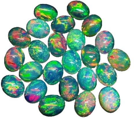 9x11MM Opal,1Pcs Cabochon AAA Quality Opal,1Pcs OVAL Cabochon Ethiopian Opal Cabochon Natural welo opal multi fire opal loose Gemstone For Jewelry Making OPAL-2093