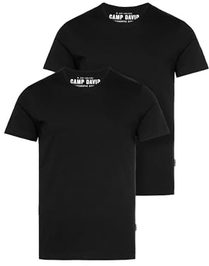 Camp David Herren Basic T-Shirt V-Neck 2er-Pack