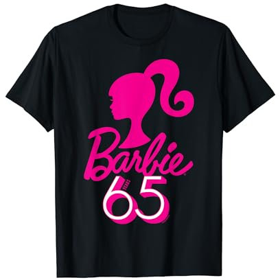 Barbie - Logo Silhouette 65° Anniversario Rosa Maglietta